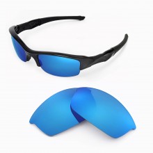 Walleva Ice Blue ISARC Polarized Replacement Lenses for Oakley Flak Jacket Sunglasses